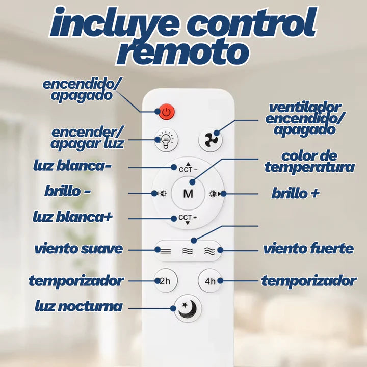 Foco Vnetilador Dron 2 en 1