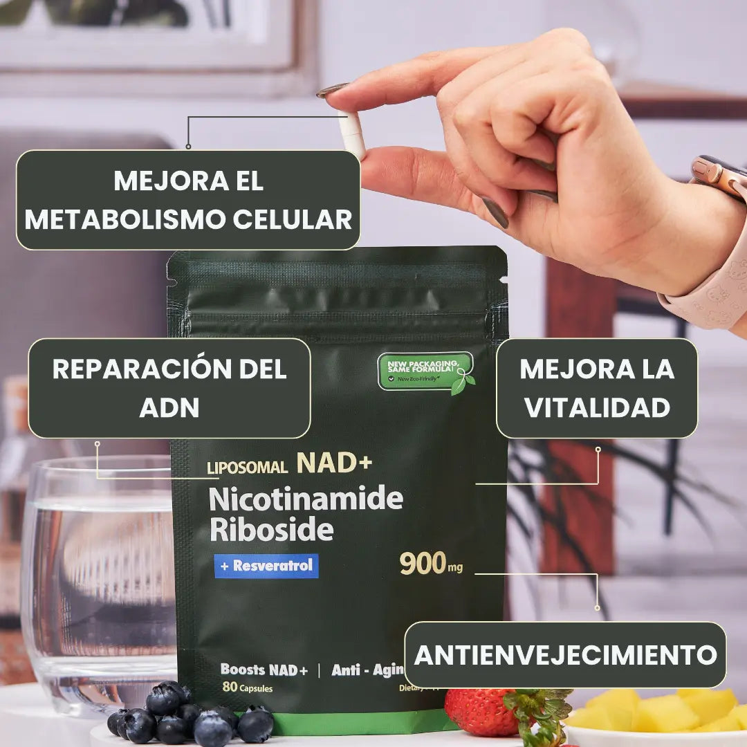 Liposomal NAD + Resveratol - Revitaliza y Rejuvenece desde dentro