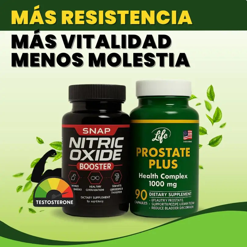 Nitric Oxide 60 Cápsulas + Prostate Plus 90 Cápsulas