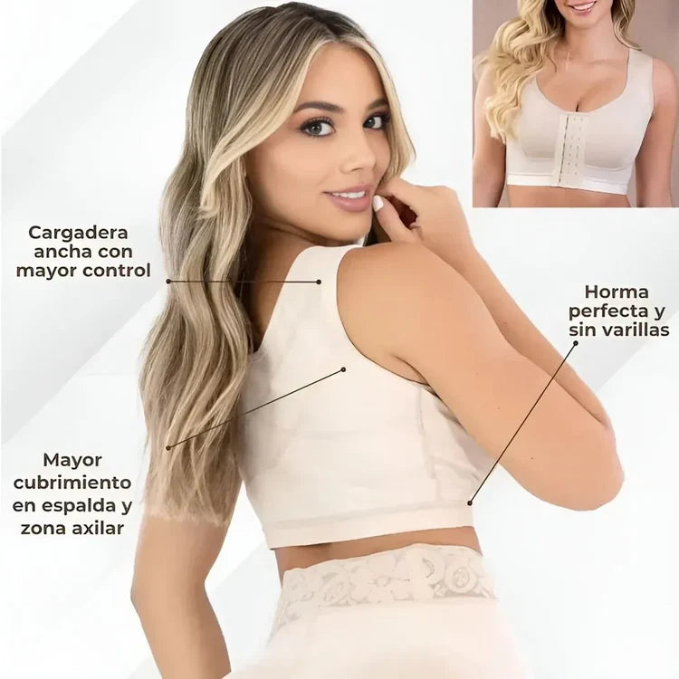 Brasier corrector de postura con realce