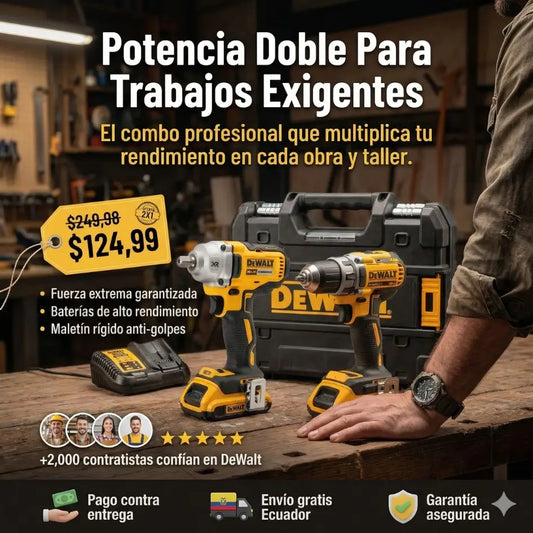 Taladro doble Dewalt