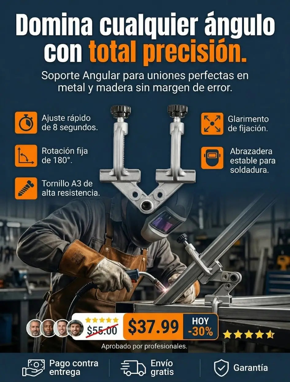 Abrazadera Angular Ajustable 360°