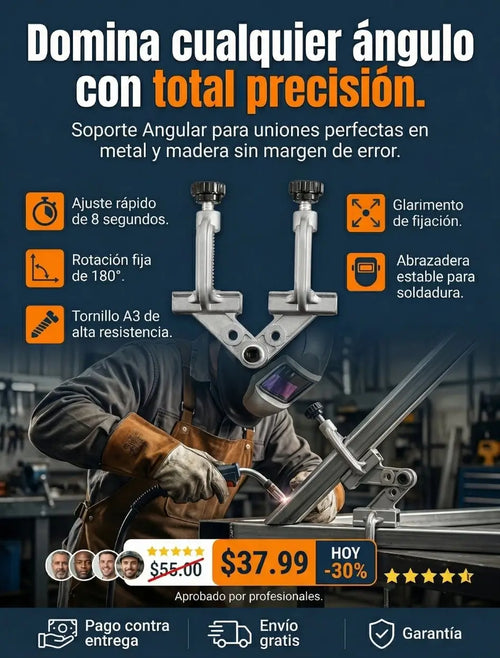 Abrazadera Angular Ajustable 360°