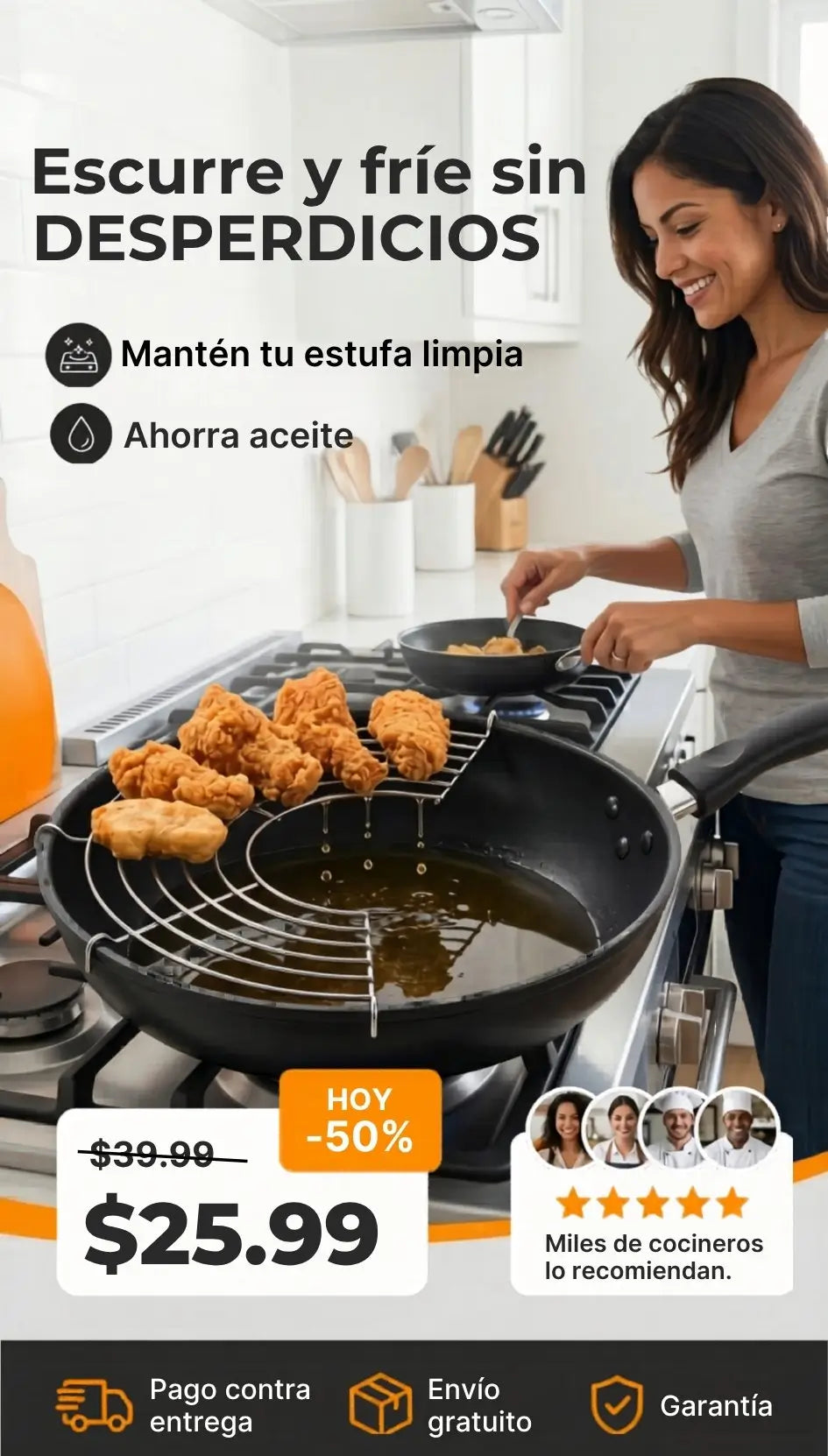 Parrilla Escurridora para Sartén