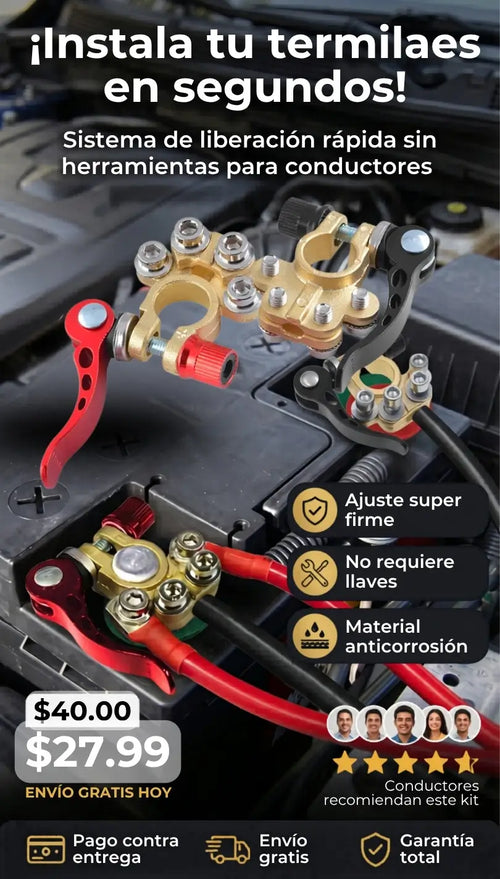Conector de terminales para bateria