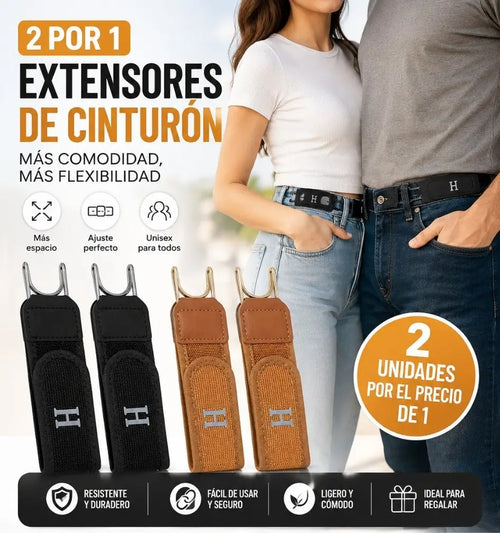 Cinturon Si Hebillas 2 Pares