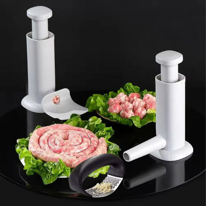 Embutidora y Albondiguera 2 en 1 + Picador de ajo gratis