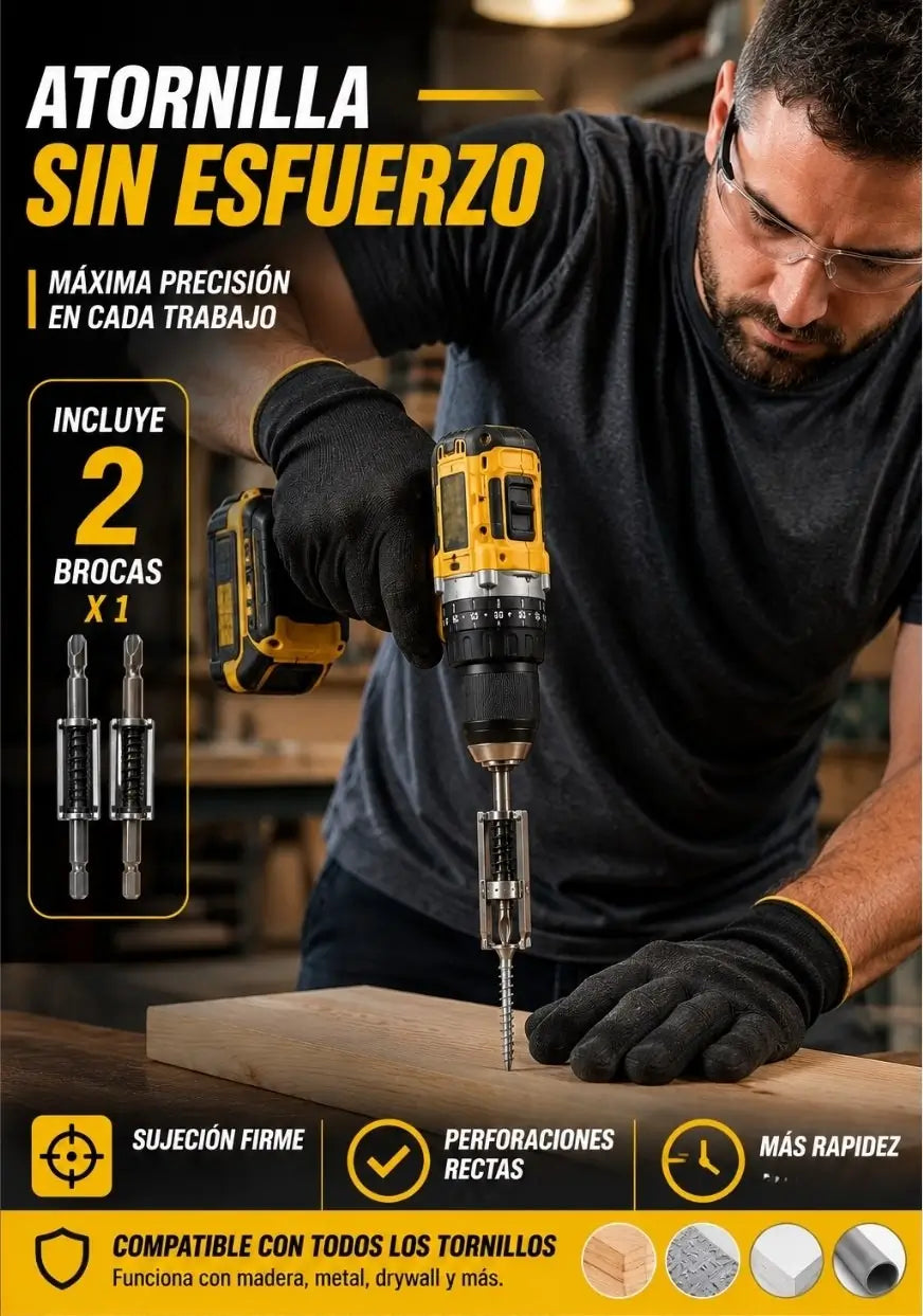 DrillFix® Guía Sujetadora de Tornillos