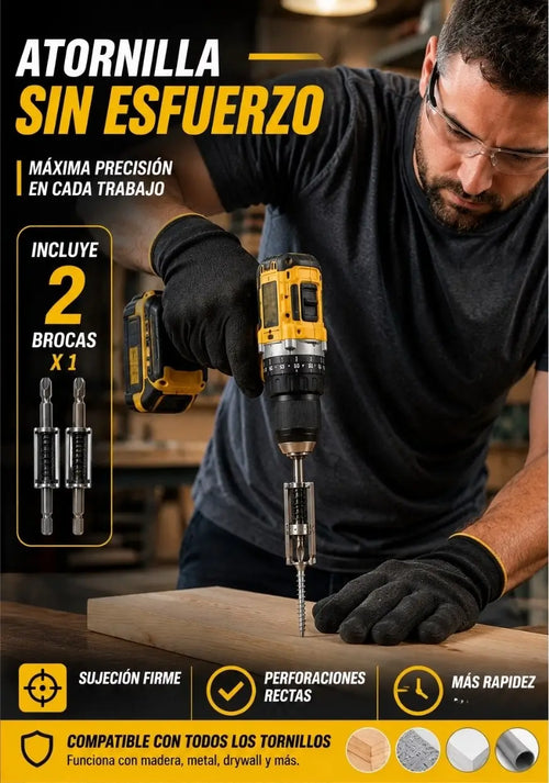 DrillFix® Guía Sujetadora de Tornillos