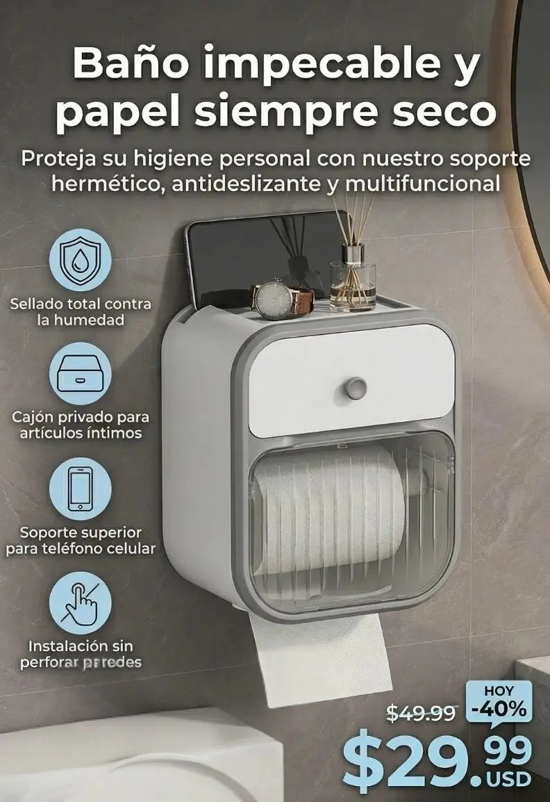 Organizador y dispensador de papel