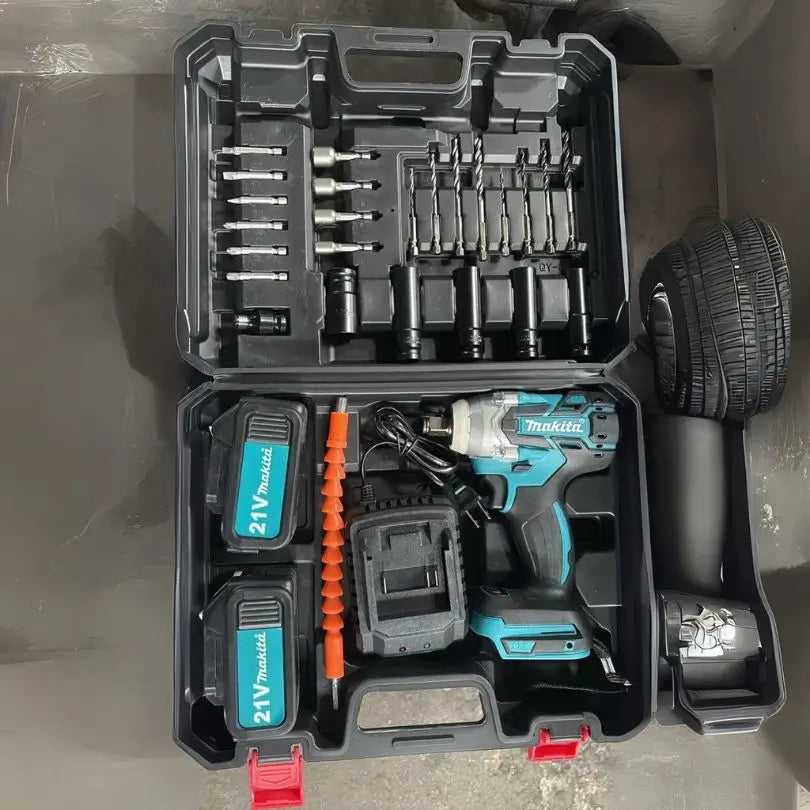 Taladro De Impacto + dos batería y 26 piezas Gratis