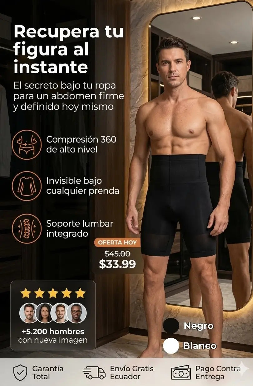 Boxer de control abdominal y moldeador