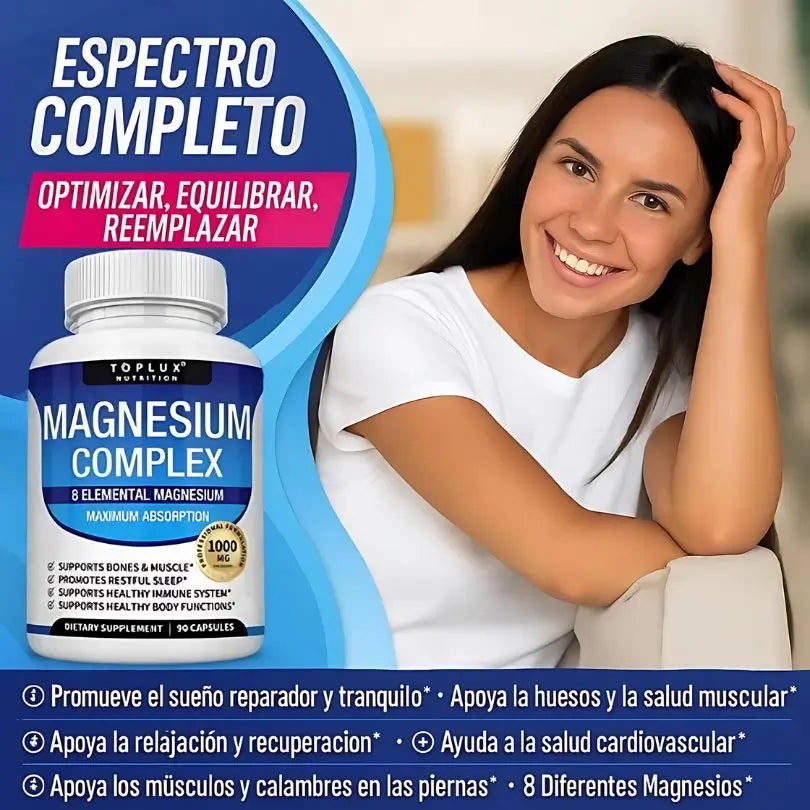Magnesio Complex 8 en 1 Premium 60 Cápsulas