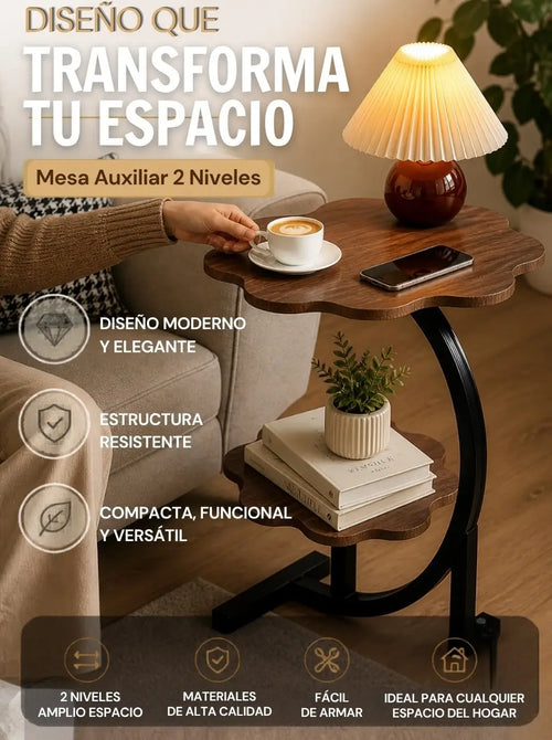 Mesa  de Flor Auxiliar 2 niveles
