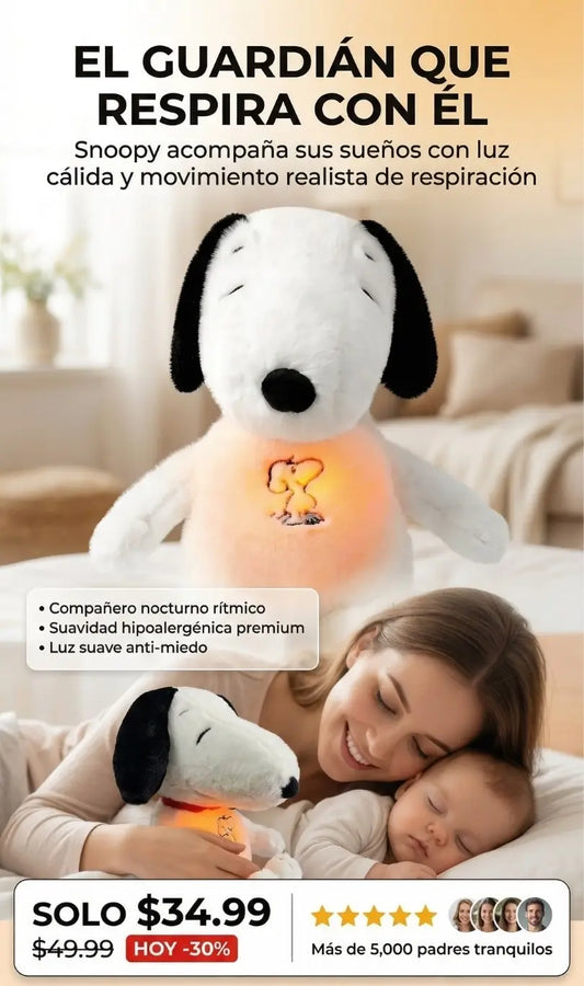 Peluche Snoopy que respira