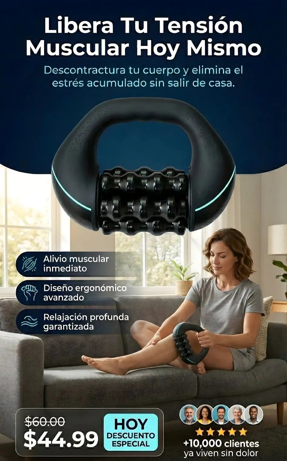 FlexiRoll® Rodillo masajeador eléctrico