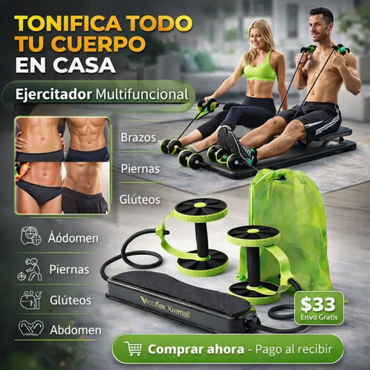 PowerFlex® Ejercitador Multifuncional con bandas y rodillos