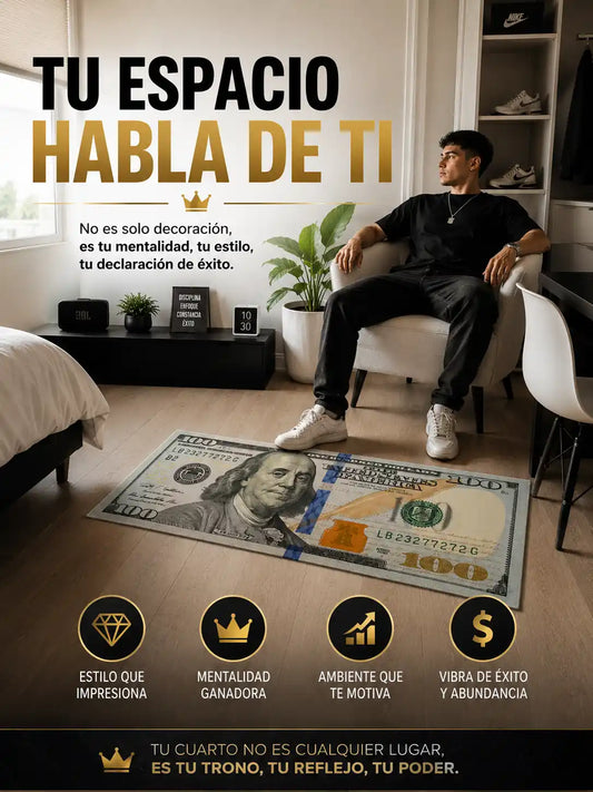 Alfombra de billete de 100 💵