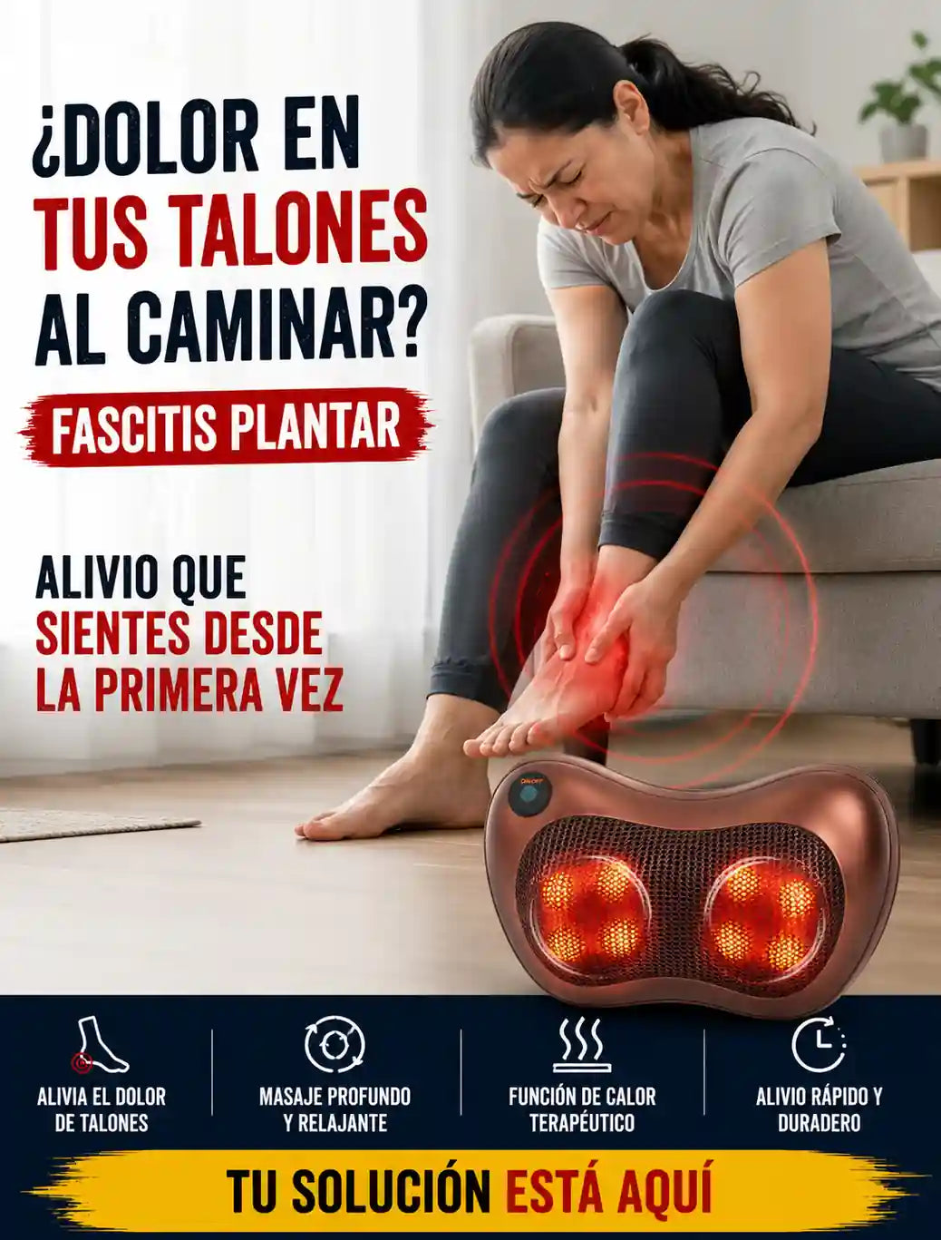 Masajeador Shiatsum, Alivio Para Tus Talones