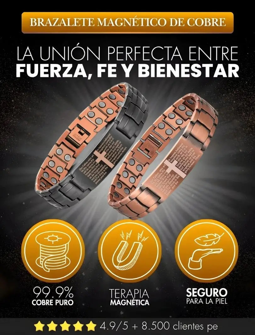 Pulsera De Cobre Magnética