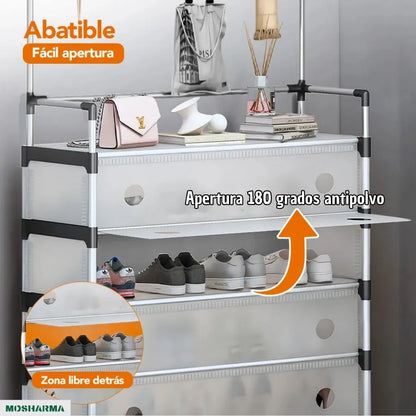 ZAPATERA CON PERCHERO 5 NIVELES