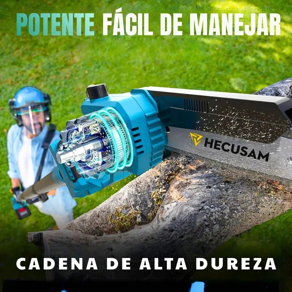 Kit Multi-Poda 4 en 1:  MotoSierra + Tijera + Tubo Expandible