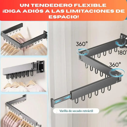 Tendedero Retráctil de Aluminio