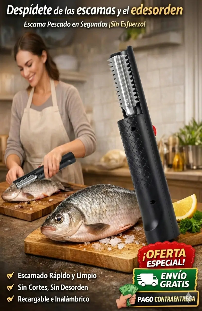 Descamador de pescado electrico