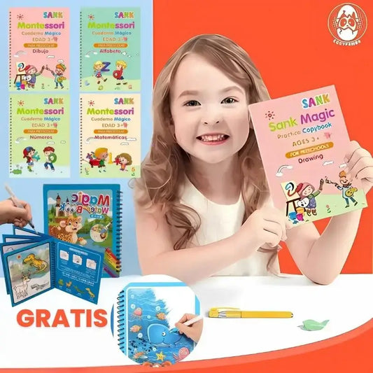 KIT de 5 libros mágico / caligrafía y dibujo