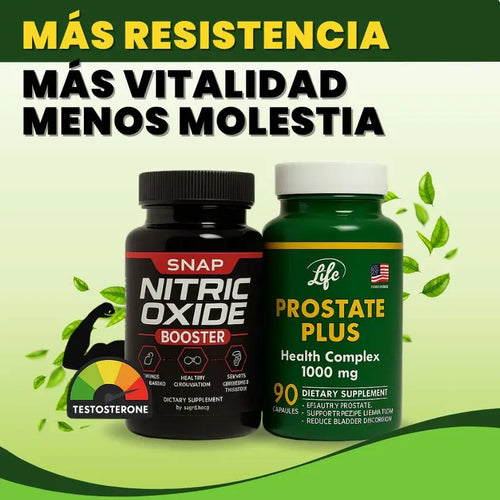 Nitric Oxide 60 Cápsulas + Prostate Plus 90 Cápsulas