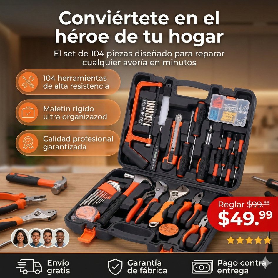 Kit de 104 herramientas