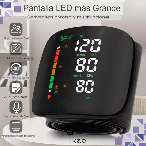 Heartly™ - Tensiómetro de Muñeca - Digital Portatil