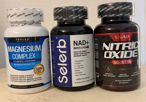 COMBO ALFA X3 NITRIC OXIDE + SELERB NAD + MAGNESIO COMPLEX