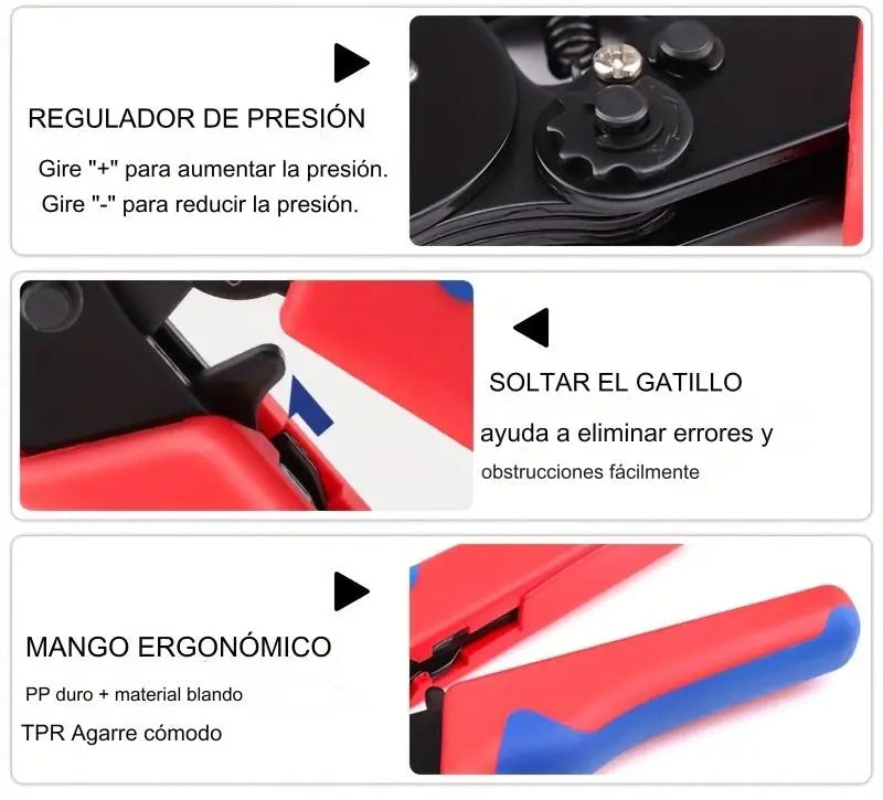 PowerGrip® - Alicate de presión para crimpado preciso + 1200 piezas de regalo 🎁