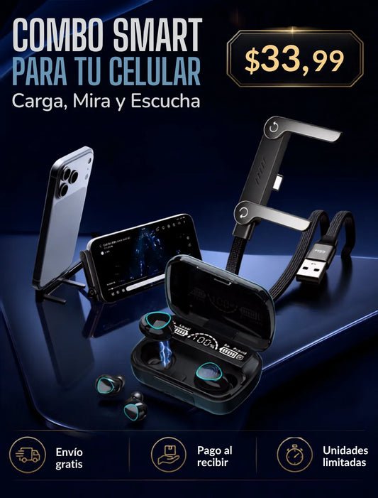 Combo Cable soporte + Audifonos M10