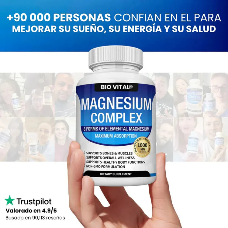 Magnesio Complex 8 en 1 Premium 60 Cápsulas