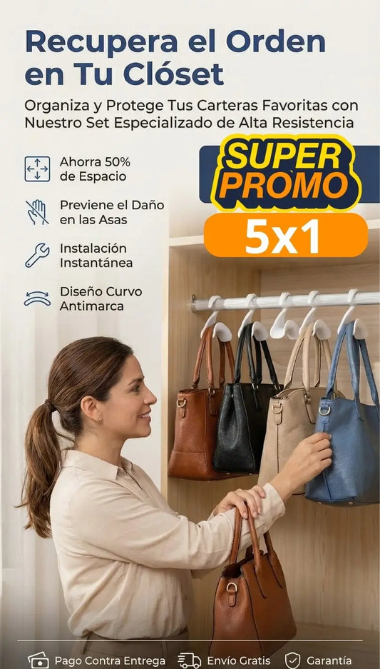 Set de ganchos para bolsos X5